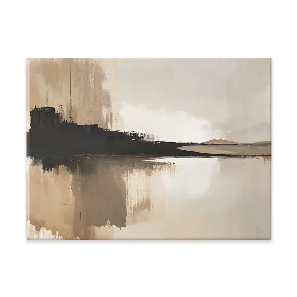 Abstract Brown Canvas Print Abstract Brown Canvas Print wall art product IAmHomeStudio