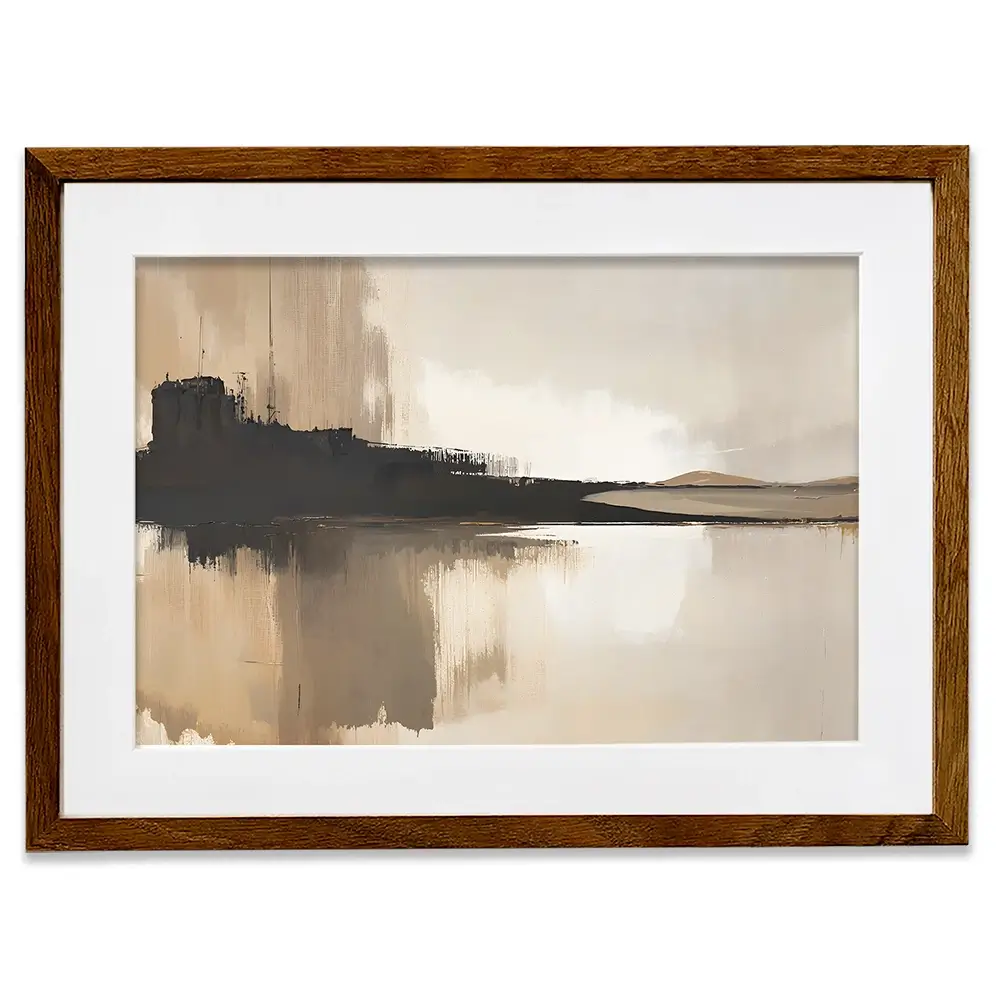 Abstract Brown Framed Art Print Abstract Brown Framed Art Print wall art product IAmHomeStudio