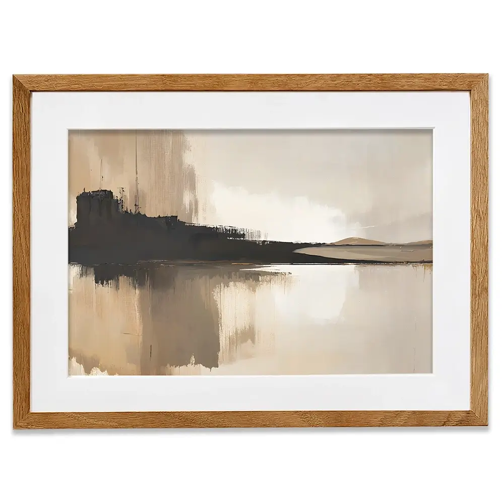 Abstract Brown Framed Art Print Abstract Brown Framed Art Print wall art product IAmHomeStudio