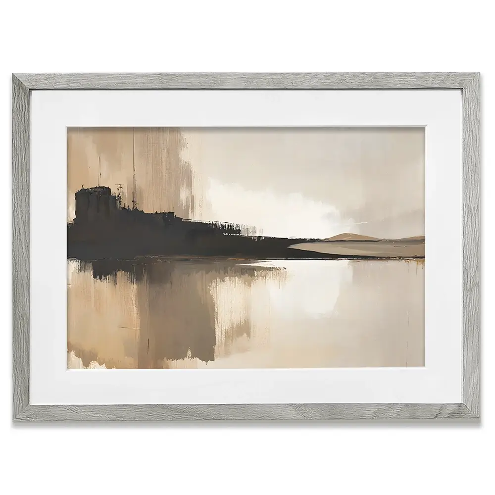 Abstract Brown Framed Art Print Abstract Brown Framed Art Print wall art product IAmHomeStudio