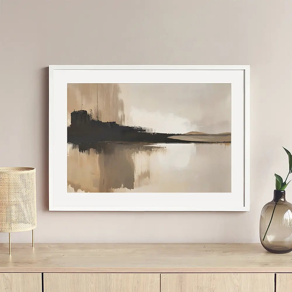 Abstract Brown Framed Art Print Abstract Brown Framed Art Print wall art product IAmHomeStudio