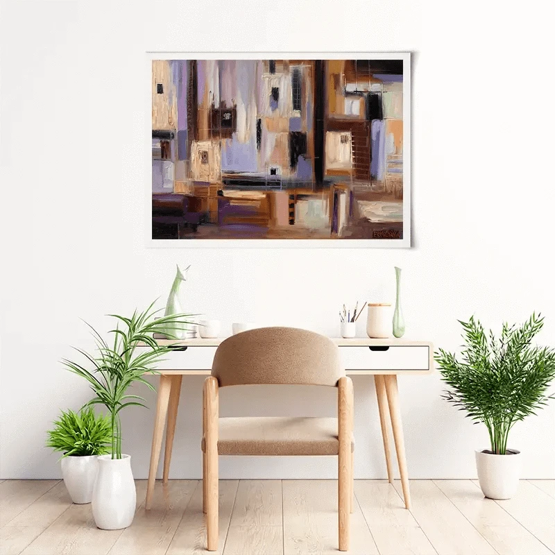 Abstract City Art Print Abstract City Art Print wall art product Ekaterina Ermilkina
