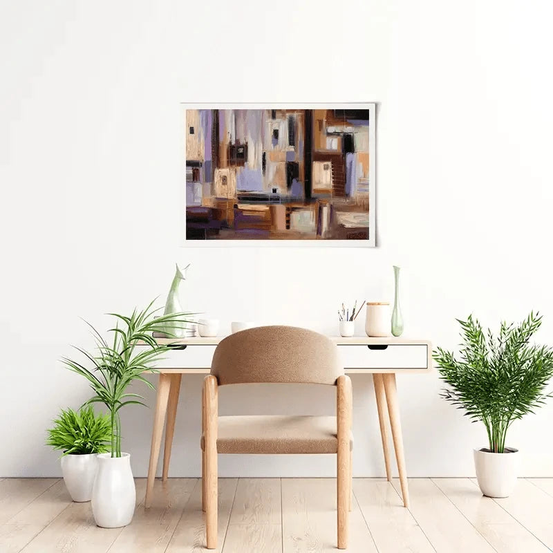 Abstract City Art Print Abstract City Art Print wall art product Ekaterina Ermilkina