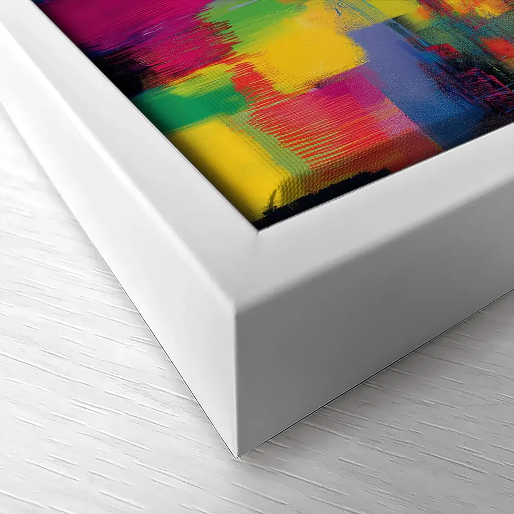 Abstract City At Night Canvas Print Abstract City At Night Canvas Print wall art product Chromatic Storm Studio