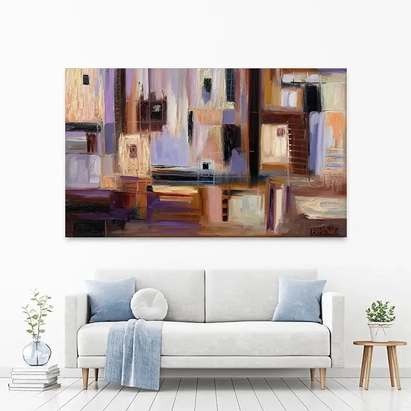 Abstract City Canvas Print Abstract City Canvas Print wall art product Ekaterina Ermilkina