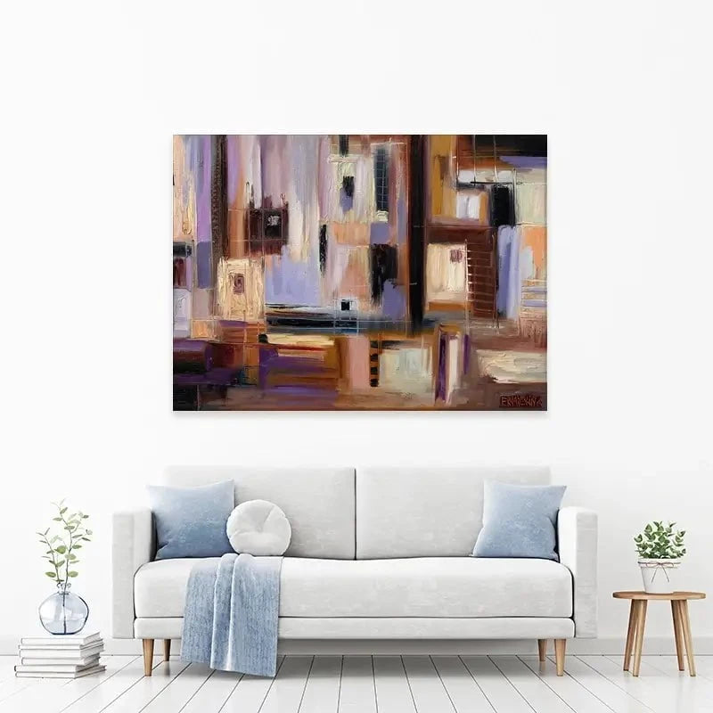 Abstract City Canvas Print Abstract City Canvas Print wall art product Ekaterina Ermilkina