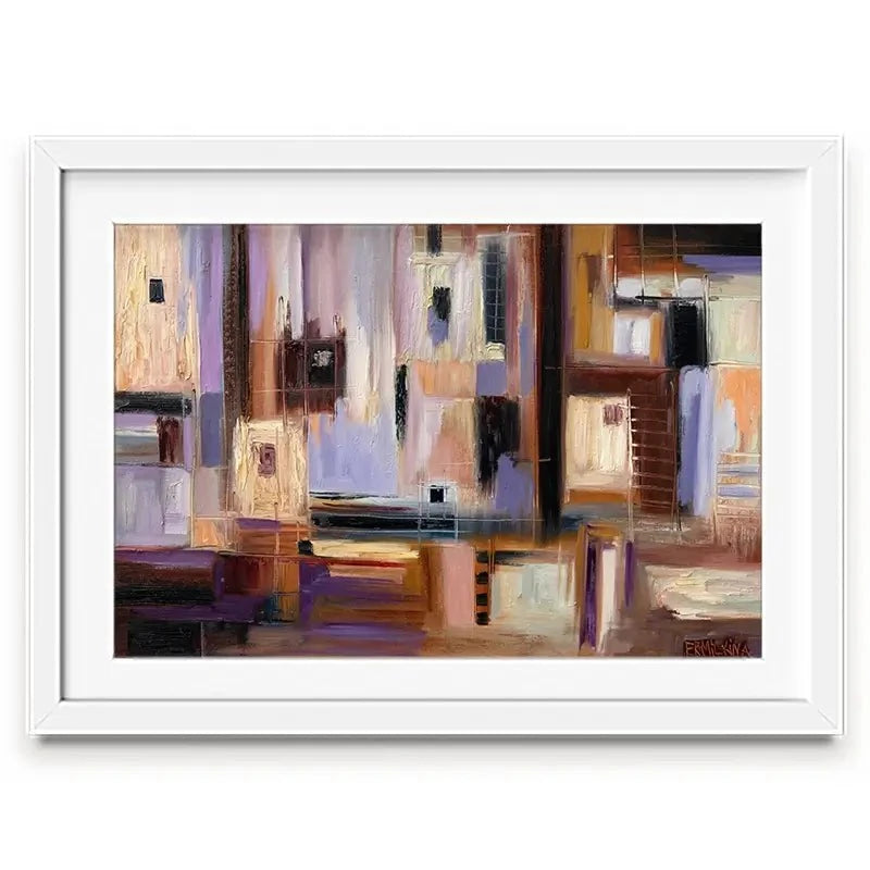 Abstract City Framed Art Print Abstract City Framed Art Print wall art product Ekaterina Ermilkina