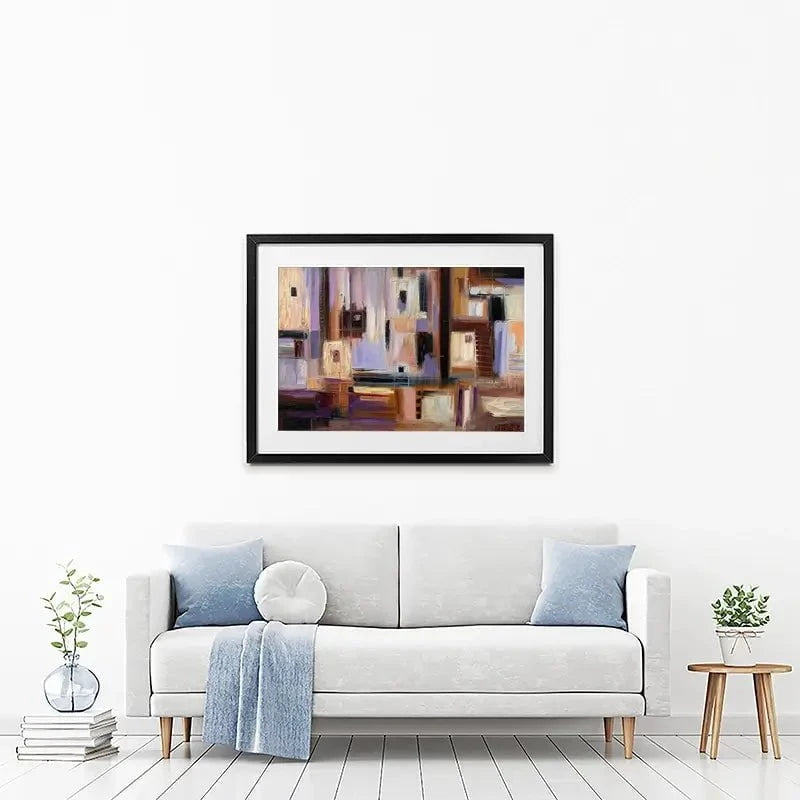 Abstract City Framed Art Print Abstract City Framed Art Print wall art product Ekaterina Ermilkina