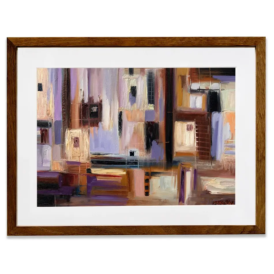 Abstract City Framed Art Print Abstract City Framed Art Print wall art product Ekaterina Ermilkina