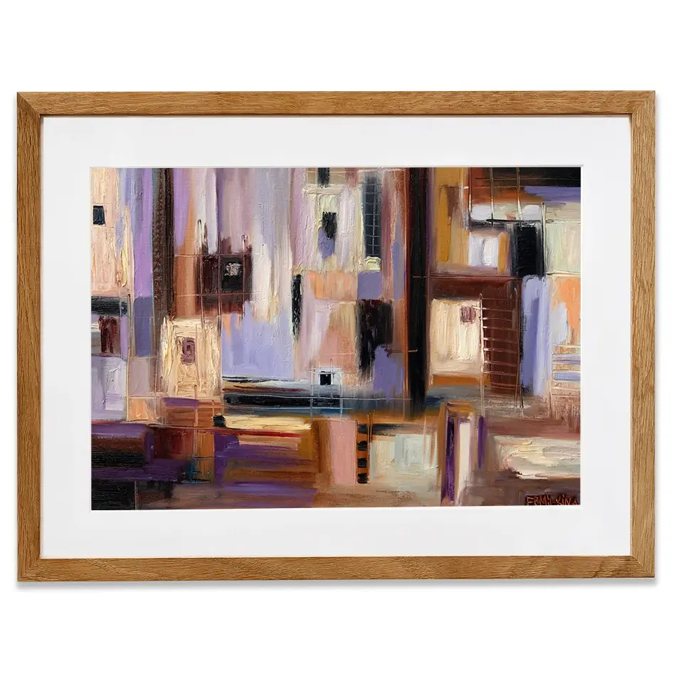 Abstract City Framed Art Print Abstract City Framed Art Print wall art product Ekaterina Ermilkina