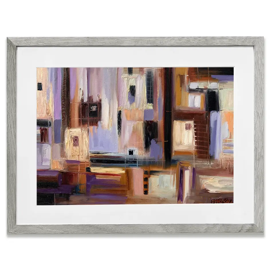 Abstract City Framed Art Print Abstract City Framed Art Print wall art product Ekaterina Ermilkina