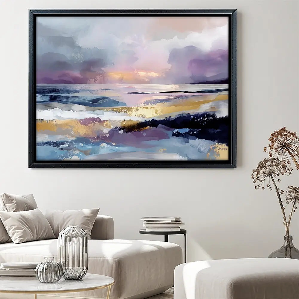 Abstract Coastal Landscape Canvas Print Abstract Coastal Landscape Canvas Print wall art product Leon Devenice