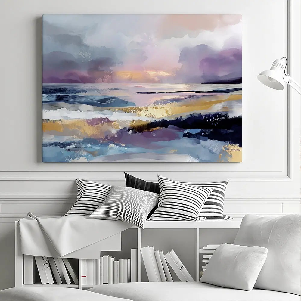 Abstract Coastal Landscape Canvas Print Abstract Coastal Landscape Canvas Print wall art product Leon Devenice