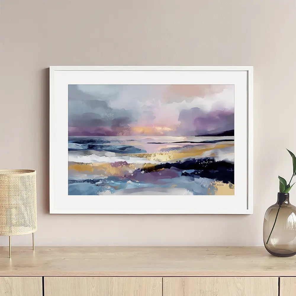 Abstract Coastal Landscape Framed Art Print Abstract Coastal Landscape Framed Art Print wall art product Leon Devenice