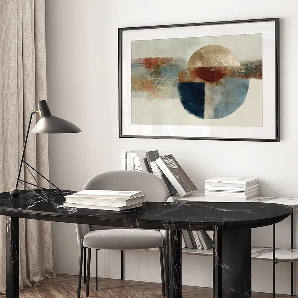 Abstract Coffee Composition Framed Art Print Abstract Coffee Composition Framed Art Print wall art product Chromatic Storm Studio