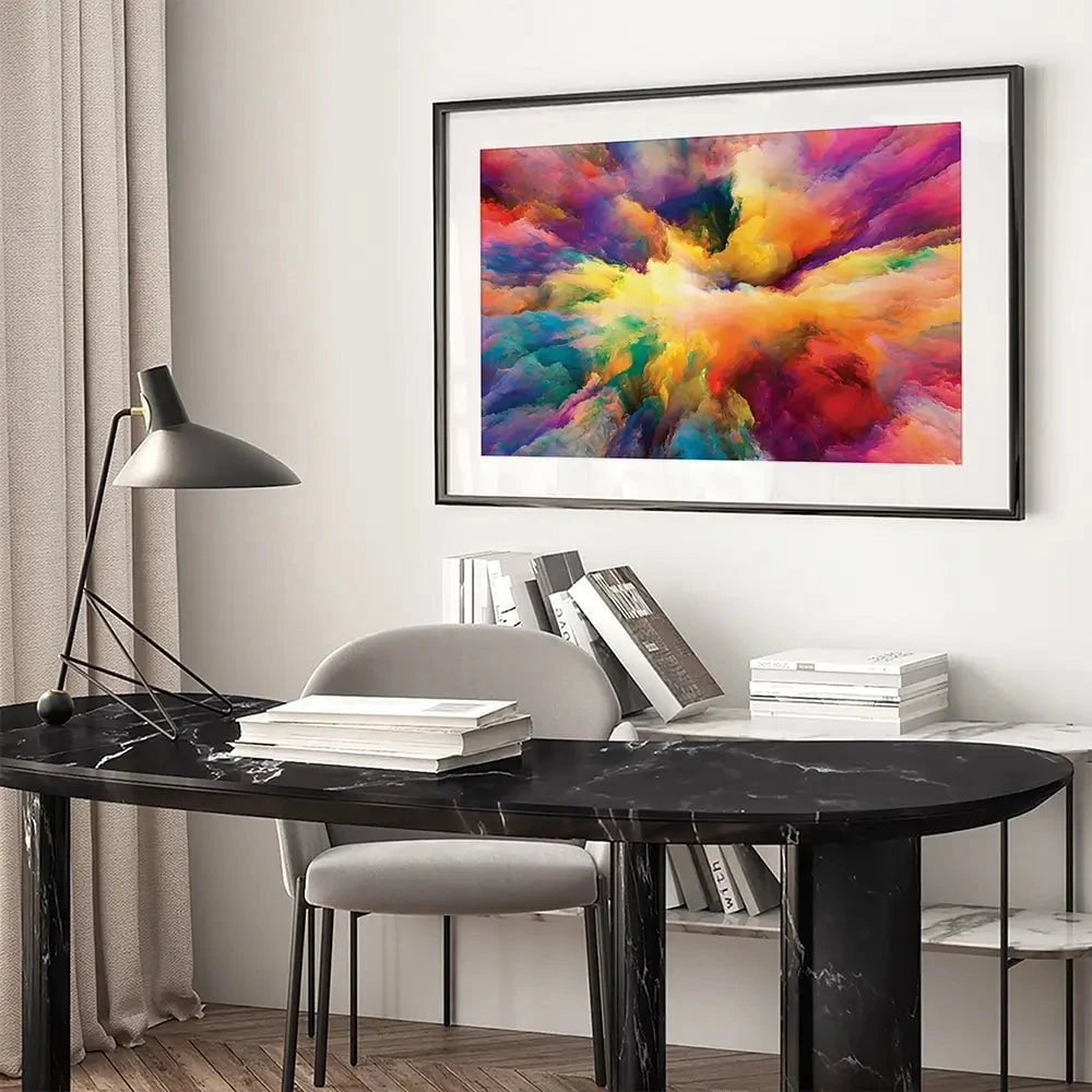 Abstract Colour Explosion Framed Art Print Abstract Colour Explosion Framed Art Print | Abstract Colour Artwork wall art product agsandrew / Shutterstock