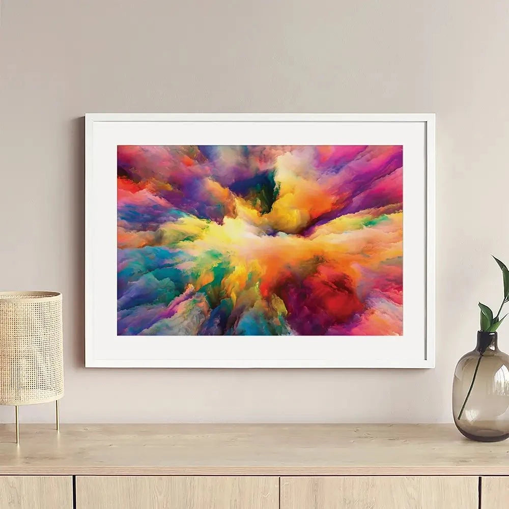 Abstract Colour Explosion Framed Art Print Abstract Colour Explosion Framed Art Print | Abstract Colour Artwork wall art product agsandrew / Shutterstock