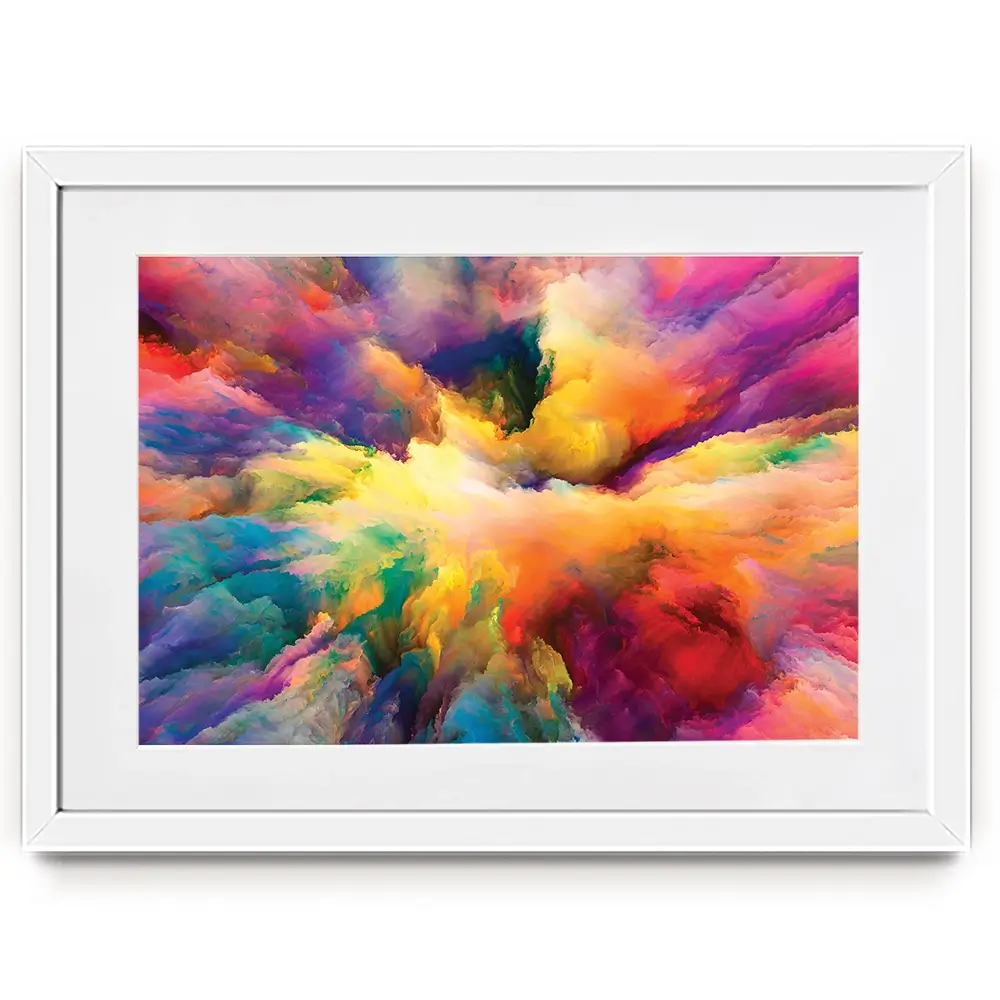 Abstract Colour Explosion Framed Art Print Abstract Colour Explosion Framed Art Print | Abstract Colour Artwork wall art product agsandrew / Shutterstock