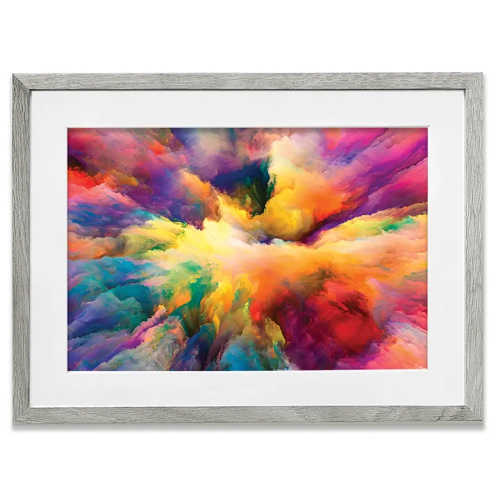 Abstract Colour Explosion Framed Art Print Abstract Colour Explosion Framed Art Print | Abstract Colour Artwork wall art product agsandrew / Shutterstock
