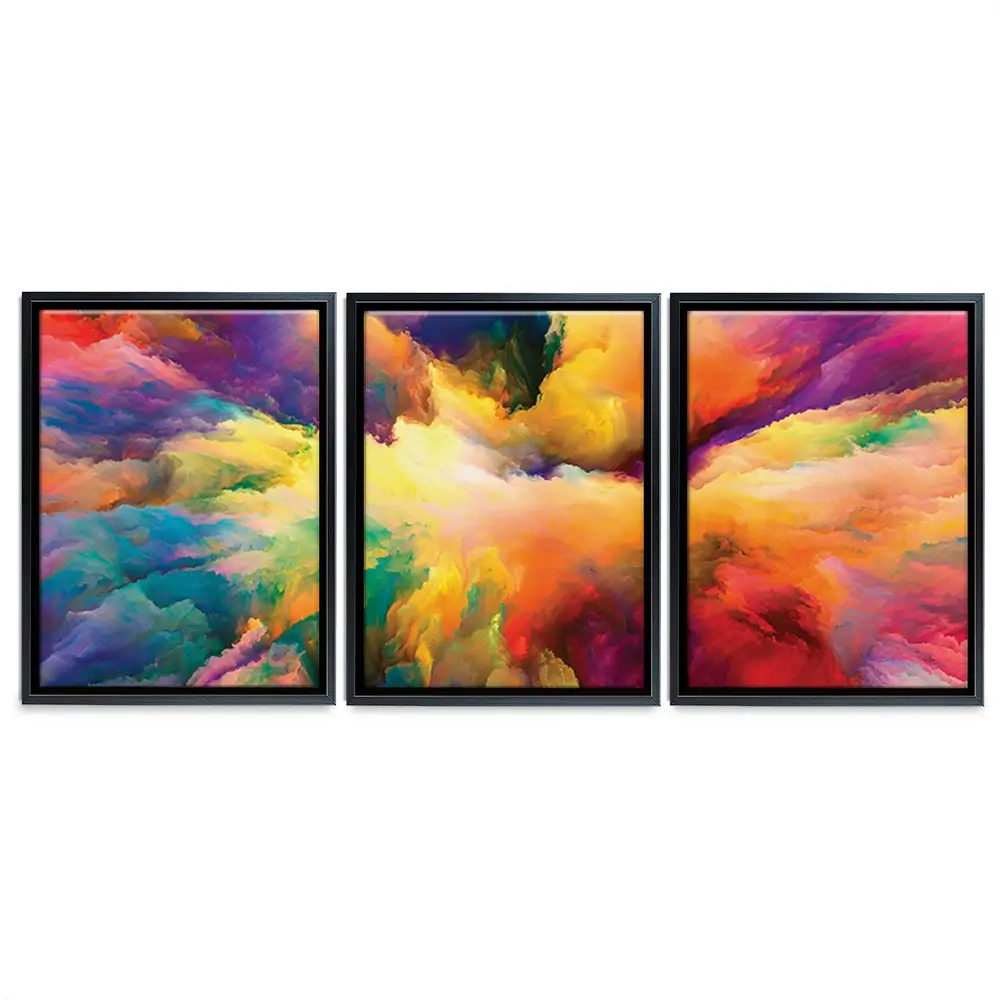 Abstract Colour Explosion Trio Canvas Print Abstract Colour Explosion Trio Canvas Print wall art product agsandrew / Shutterstock