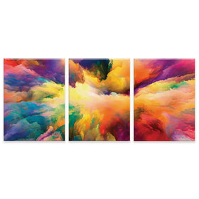 Abstract Colour Explosion Trio Canvas Print Abstract Colour Explosion Trio Canvas Print wall art product agsandrew / Shutterstock