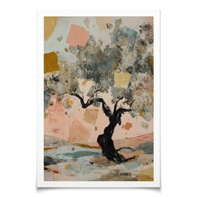 Abstract Confetti Tree Art Print Abstract Confetti Tree Art Print wall art product Chromatic Storm Studio