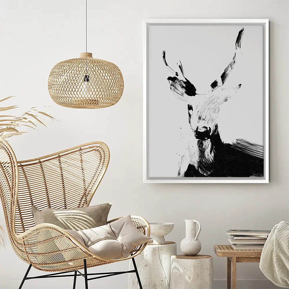 Abstract Deer Canvas Print Abstract Deer Canvas Print wall art product Treechild