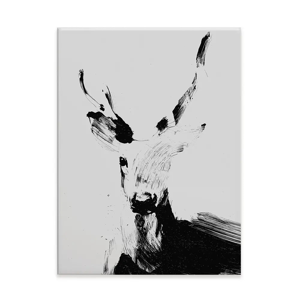 Abstract Deer Canvas Print Abstract Deer Canvas Print wall art product Treechild