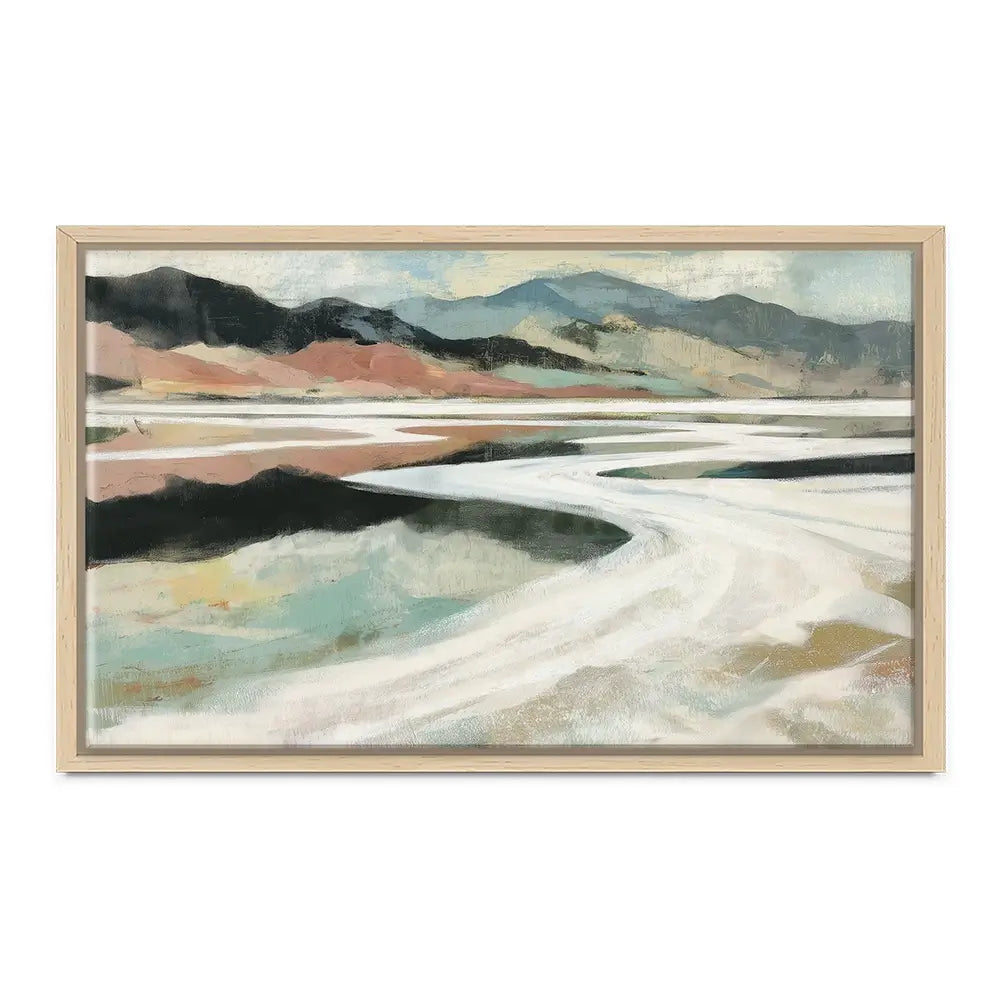 Abstract Desert Salt Flats Canvas Print Abstract Desert Salt Flats Canvas Print wall art product Chromatic Storm Studio