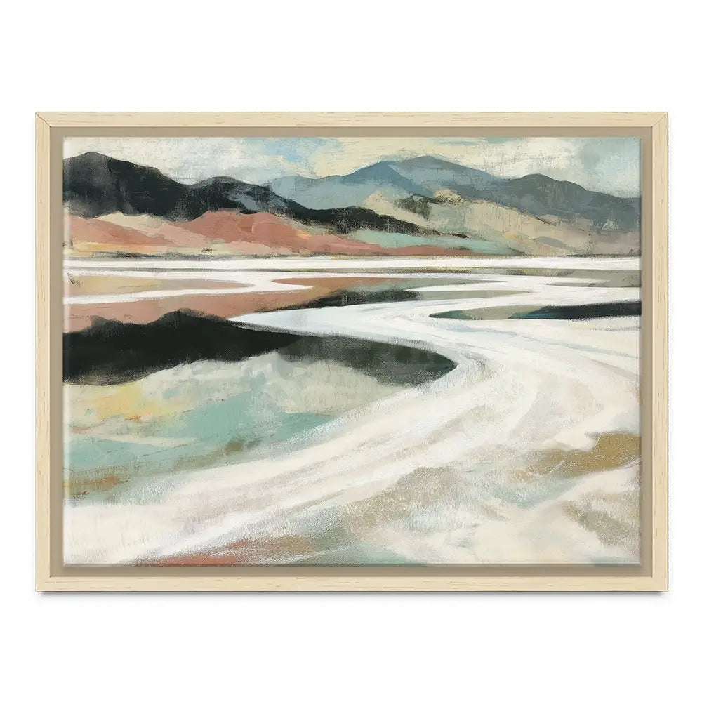 Abstract Desert Salt Flats Canvas Print Abstract Desert Salt Flats Canvas Print wall art product Chromatic Storm Studio