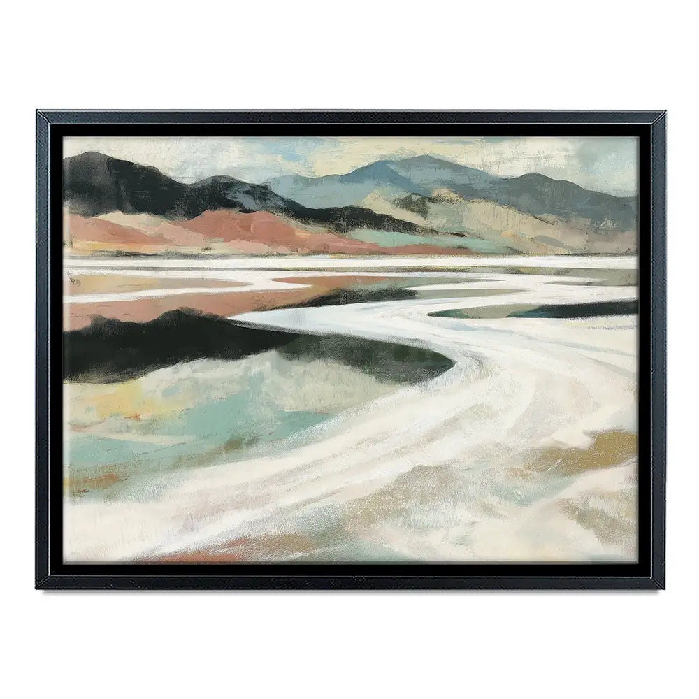 Abstract Desert Salt Flats Canvas Print Abstract Desert Salt Flats Canvas Print wall art product Chromatic Storm Studio