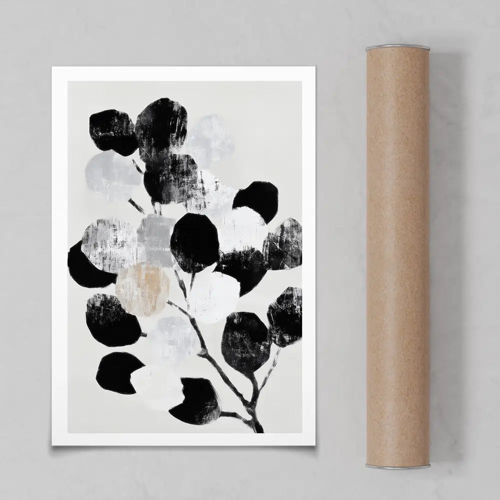 Abstract Eucalyptus Leaf Circles Art Print Abstract Eucalyptus Leaf Circles Art Print wall art product Chromatic Storm Studio