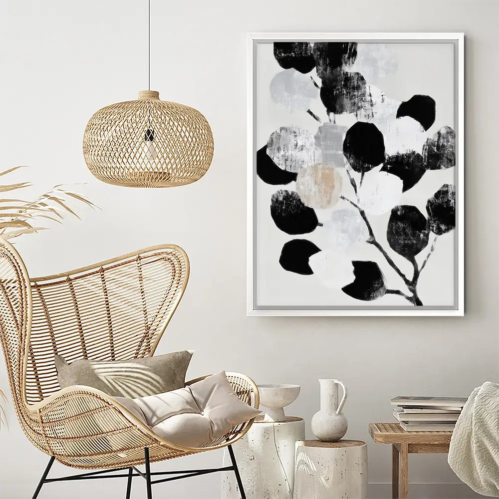 Abstract Eucalyptus Leaf Circles Canvas Print Abstract Eucalyptus Leaf Circles Canvas Print wall art product Chromatic Storm Studio