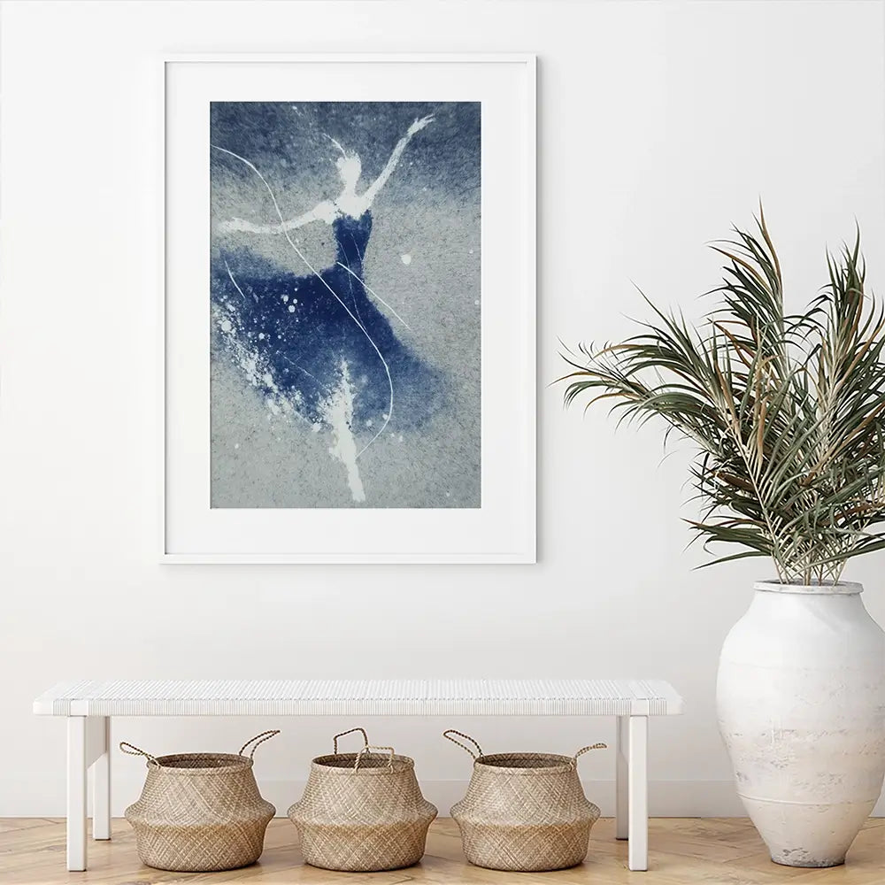 Abstract Figure In Motion Framed Art Print Abstract Figure In Motion Framed Art Print wall art product Chromatic Storm Studio