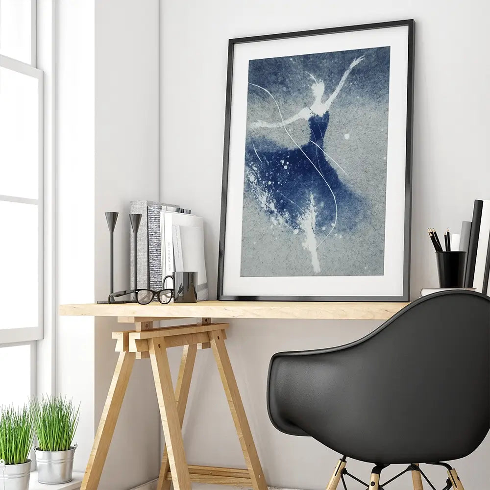 Abstract Figure In Motion Framed Art Print Abstract Figure In Motion Framed Art Print wall art product Chromatic Storm Studio