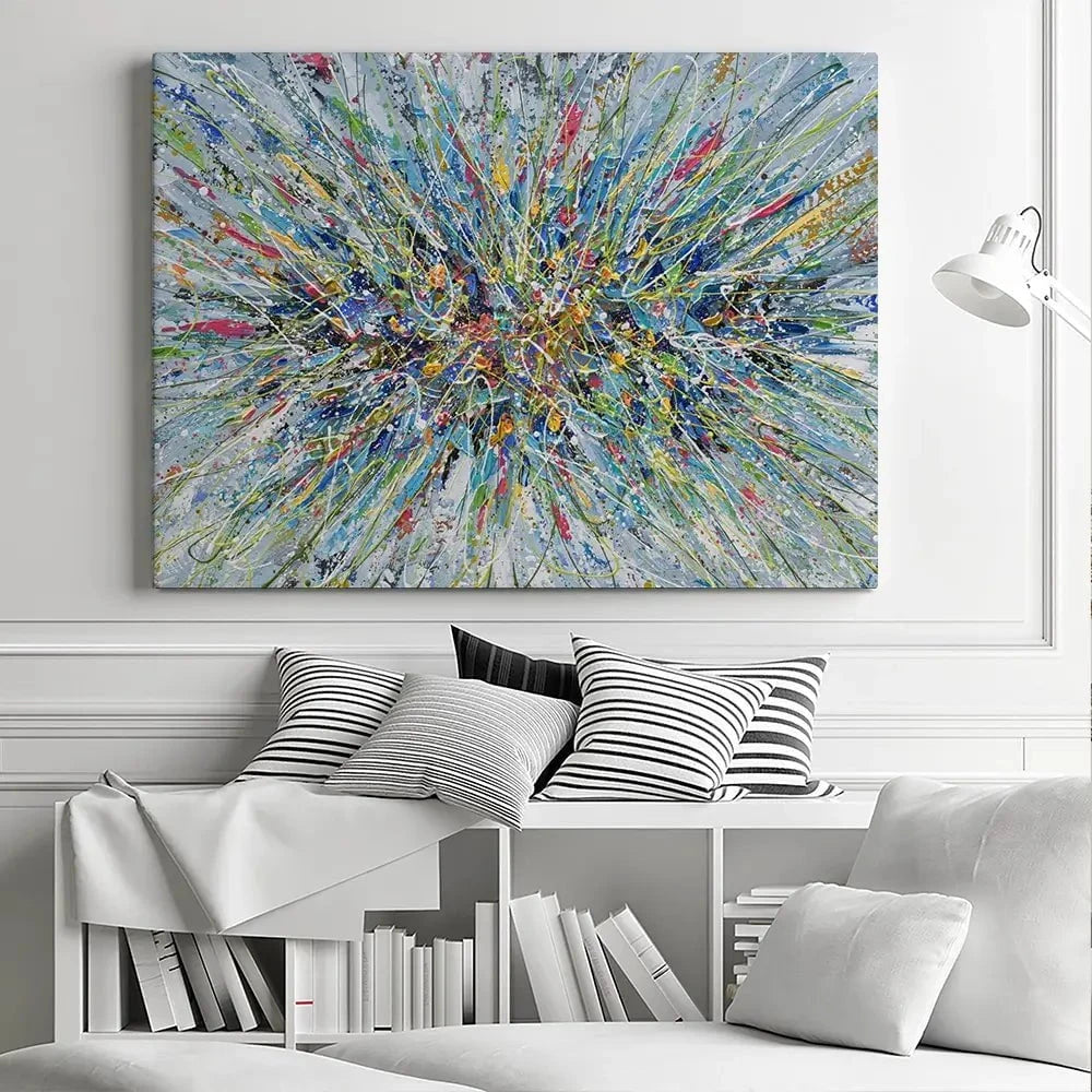 Abstract Floral Bouquet Canvas Print Abstract Floral Bouquet Canvas Print wall art product Olga Tkachyk