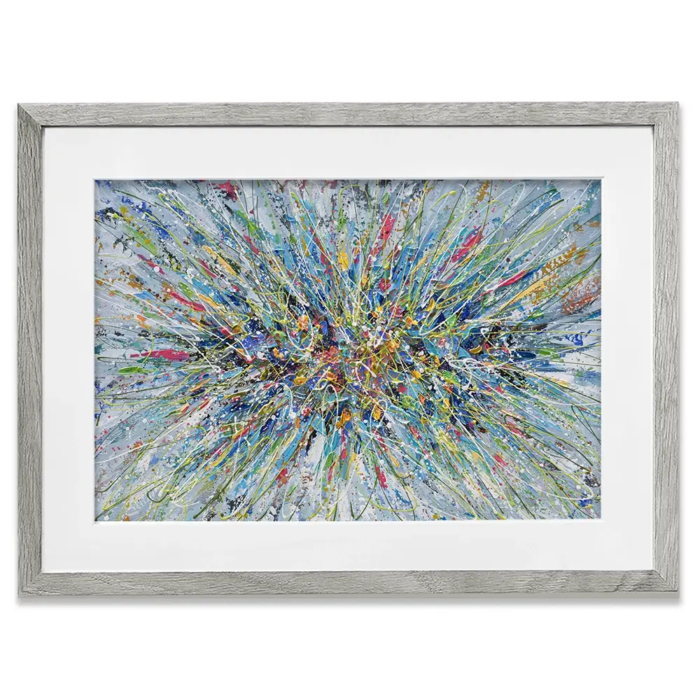 Abstract Floral Bouquet Framed Art Print Abstract Floral Bouquet Framed Art Print wall art product Olga Tkachyk