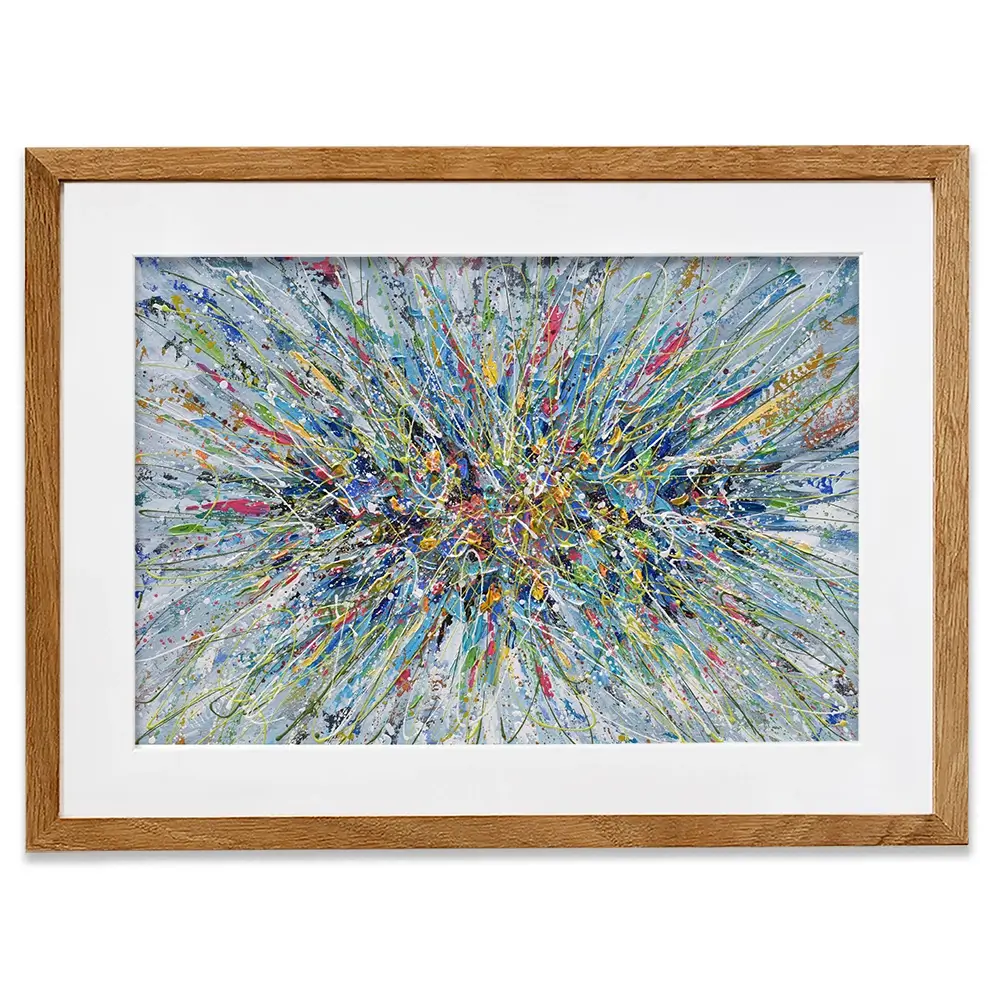 Abstract Floral Bouquet Framed Art Print Abstract Floral Bouquet Framed Art Print wall art product Olga Tkachyk