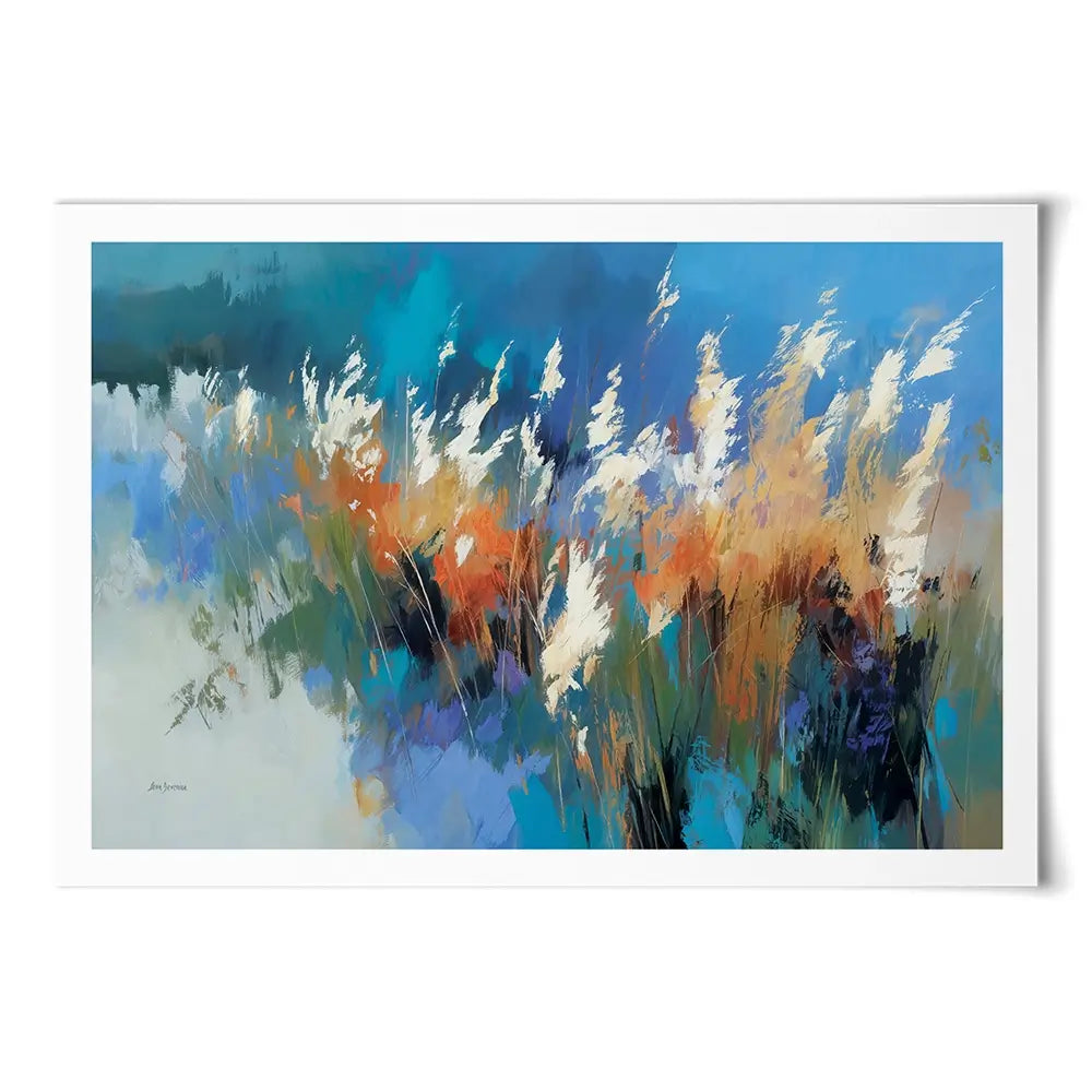 Abstract Floral Meadow With Tall Grasses Art Print Abstract Floral Meadow With Tall Grasses Art Print wall art product Leon Devenice