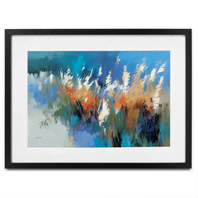 Abstract Floral Meadow With Tall Grasses Framed Art Print Abstract Floral Meadow With Tall Grasses Framed Art Print wall art product Leon Devenice