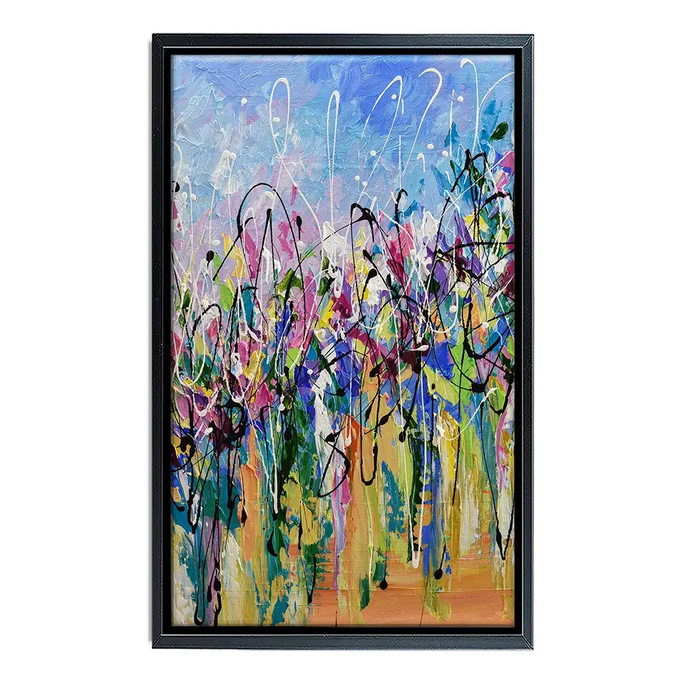Abstract Floral Mess Canvas Print Abstract Floral Mess Canvas Print wall art product Olga Tkachyk