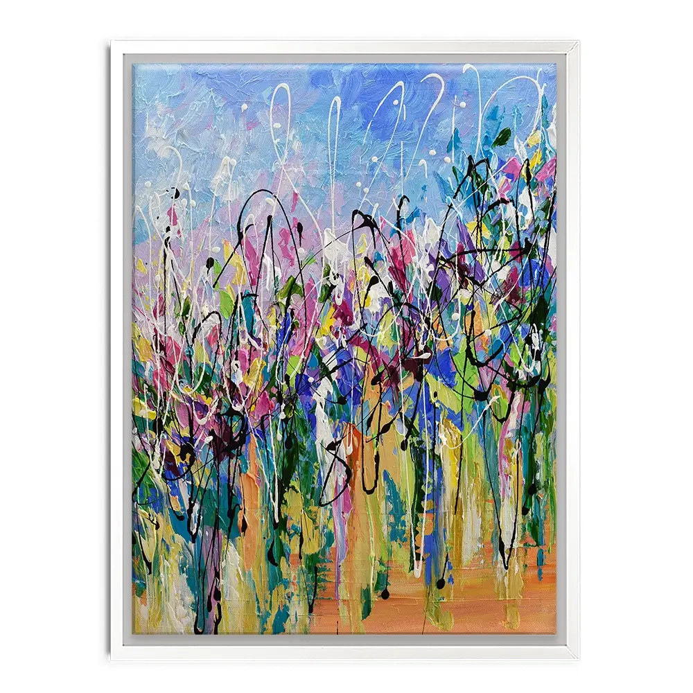 Abstract Floral Mess Canvas Print Abstract Floral Mess Canvas Print wall art product Olga Tkachyk