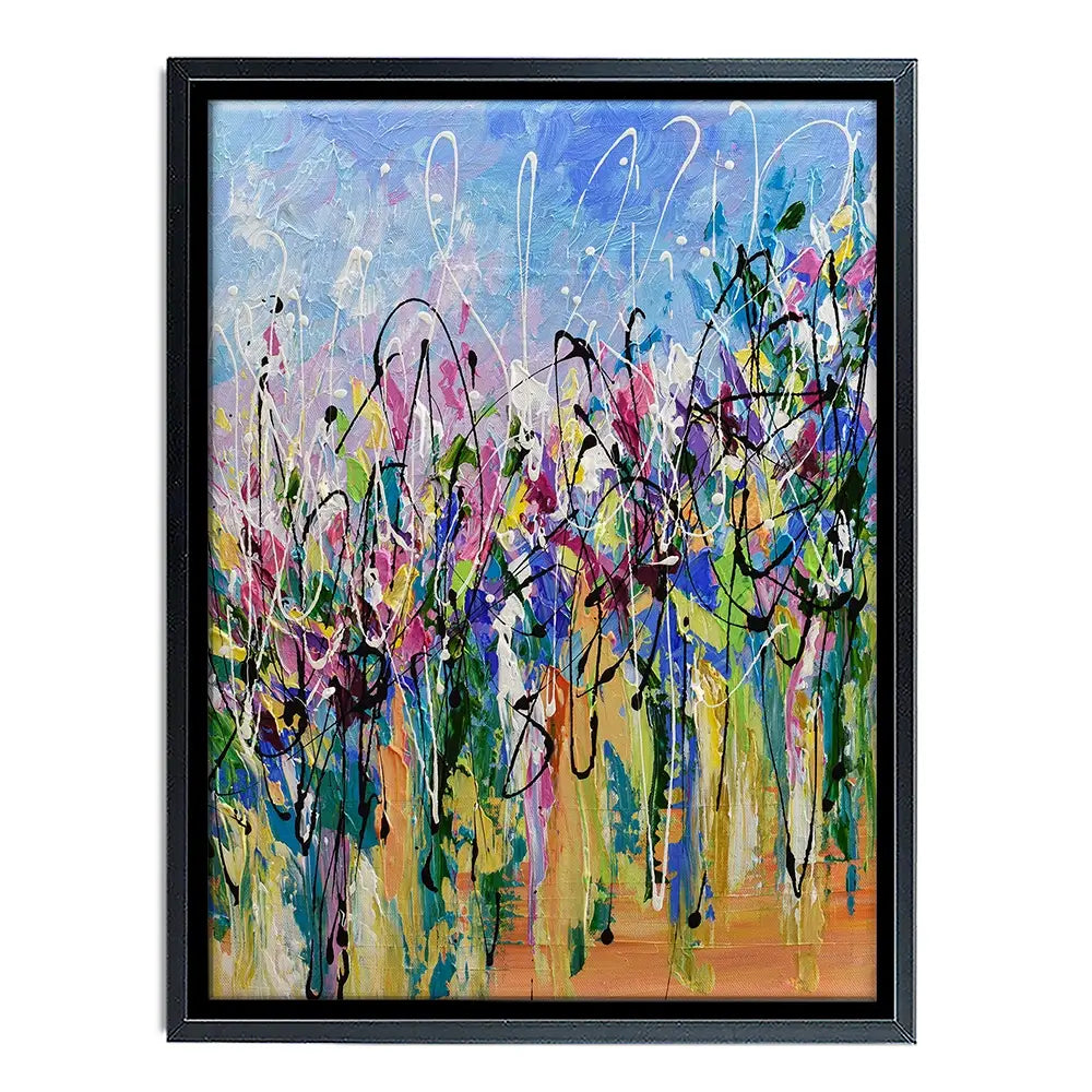 Abstract Floral Mess Canvas Print Abstract Floral Mess Canvas Print wall art product Olga Tkachyk