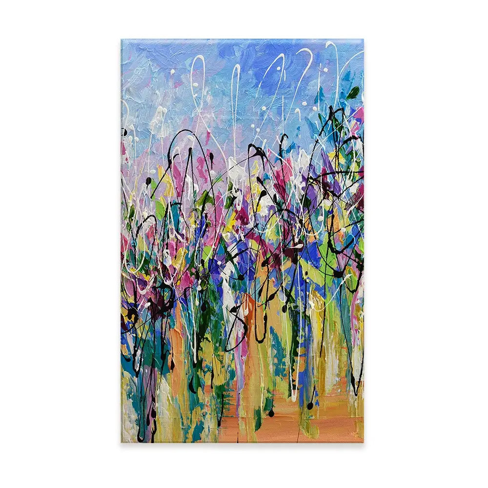 Abstract Floral Mess Canvas Print Abstract Floral Mess Canvas Print wall art product Olga Tkachyk