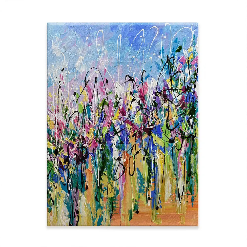 Abstract Floral Mess Canvas Print Abstract Floral Mess Canvas Print wall art product Olga Tkachyk