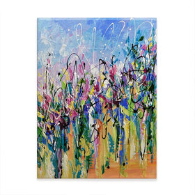 Abstract Floral Mess Canvas Print Abstract Floral Mess Canvas Print wall art product Olga Tkachyk