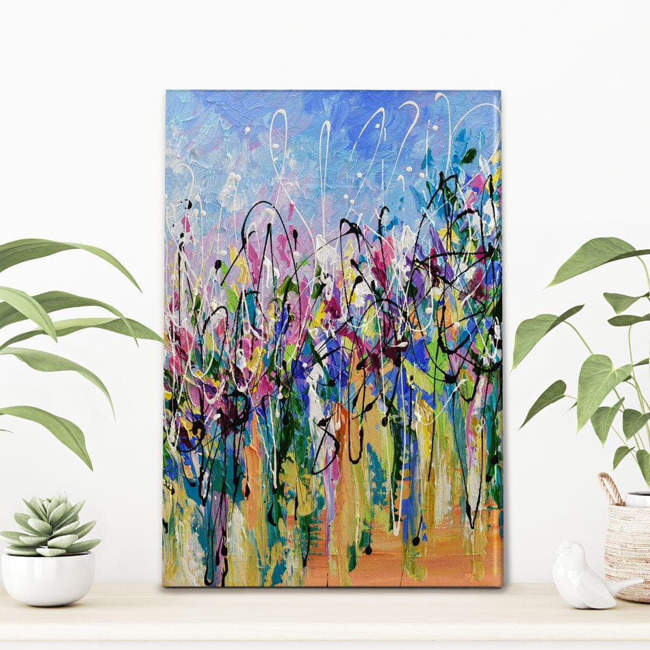 Abstract Floral Mess Canvas Print wall art product Olga Tkachyk