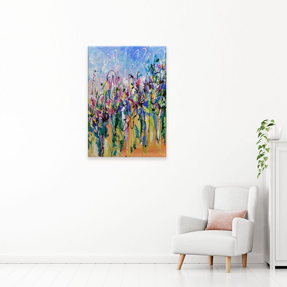Abstract Floral Mess Canvas Print wall art product Olga Tkachyk
