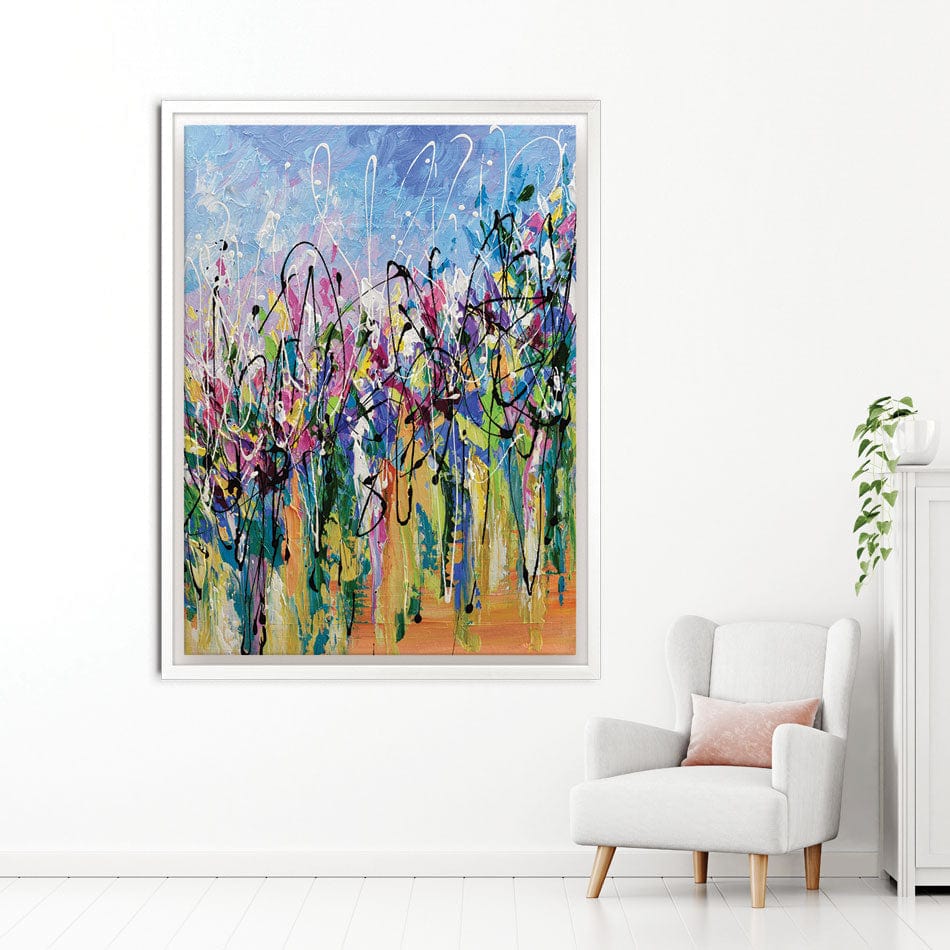 Abstract Floral Mess Canvas Print wall art product Olga Tkachyk