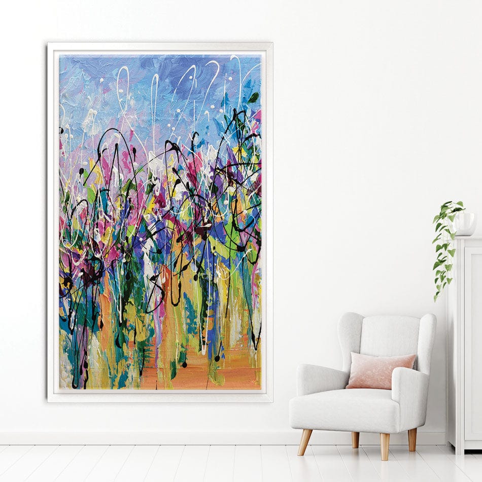 Abstract Floral Mess Canvas Print wall art product Olga Tkachyk